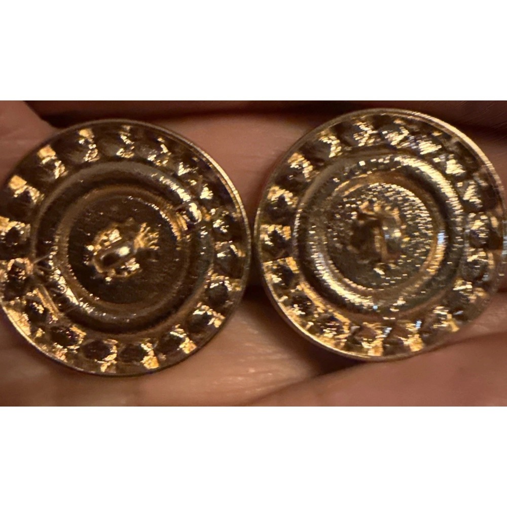 CHANEL Genuine Button Gold/Silver Tones Metal -Lot of 2- 23mm RARE Investment - Picture 5 of 14